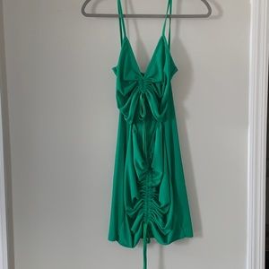 Pretty Little Thing green dress